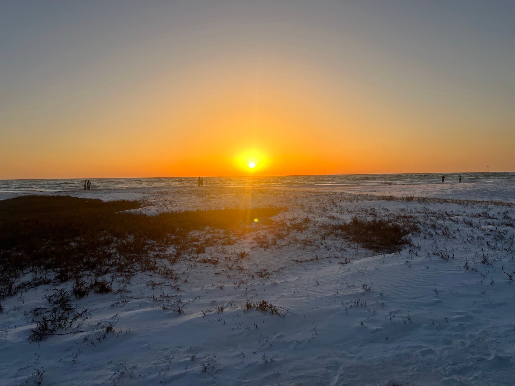 Siesta Key sunset viewed from the beach