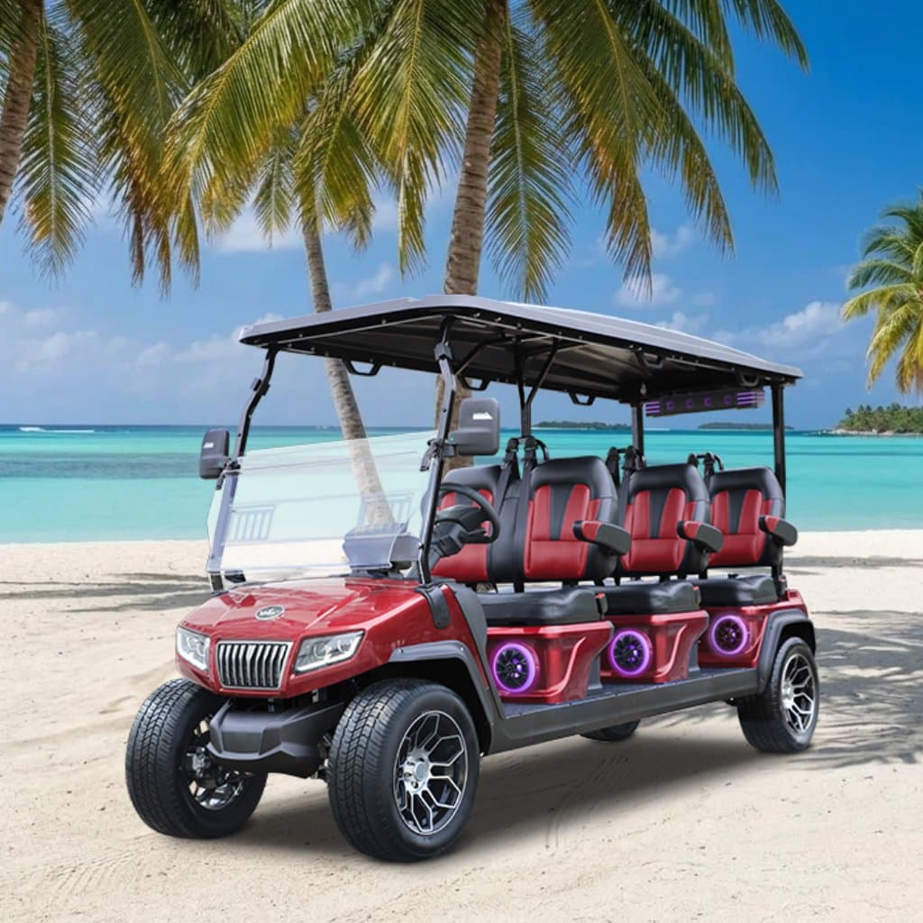 VIP Collection - Color Red golf cart rental