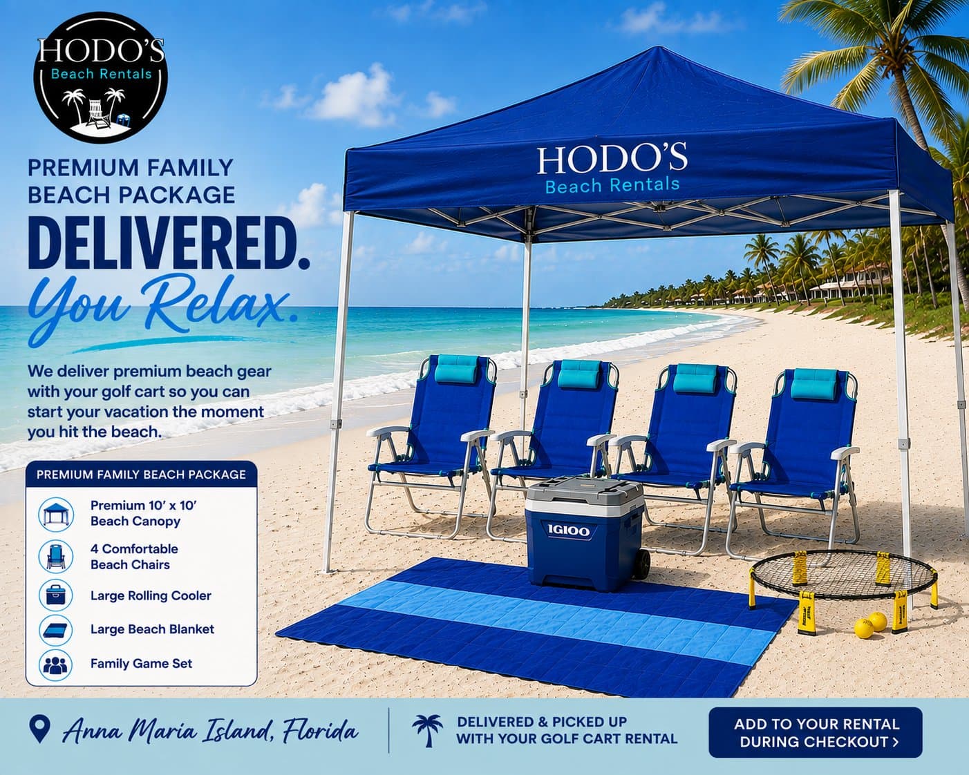 Premium Family Package beach equipment rental