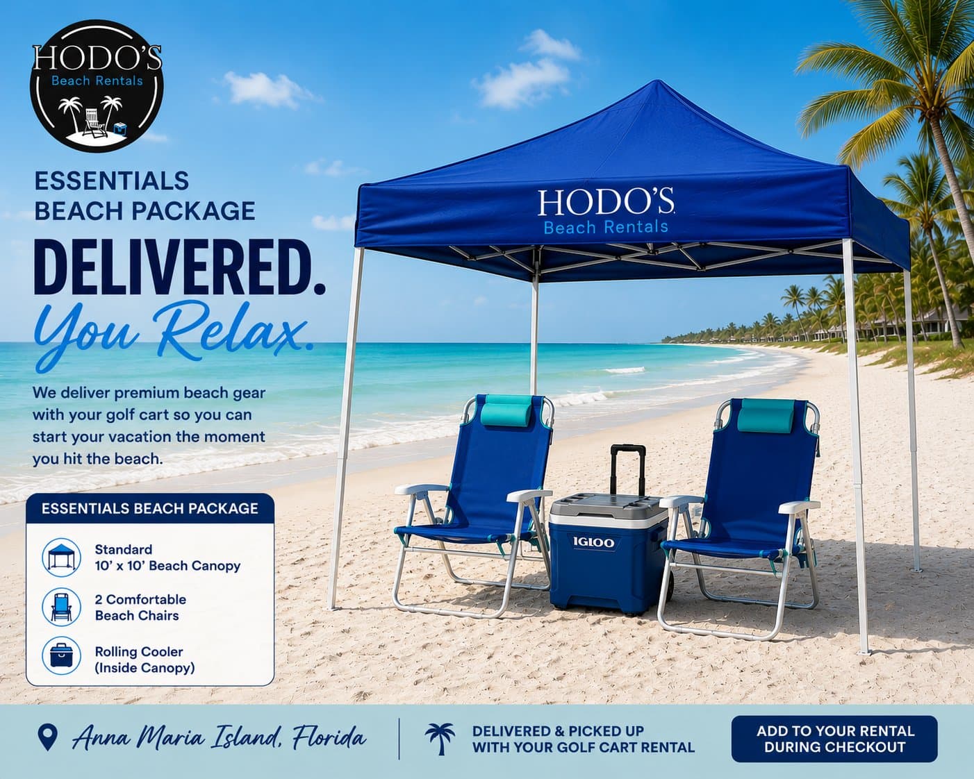 Beach Essentials Package beach equipment rental